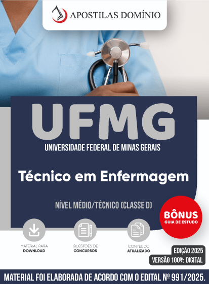 Apostila Apostila UFMG 2025 - Técnico em Enfermagem