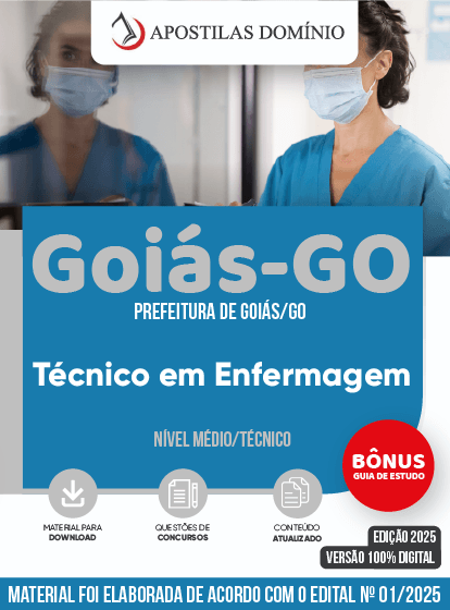 Apostila Apostila Prefeitura de Goiás/GO 2025 - Técnico em Enfermagem