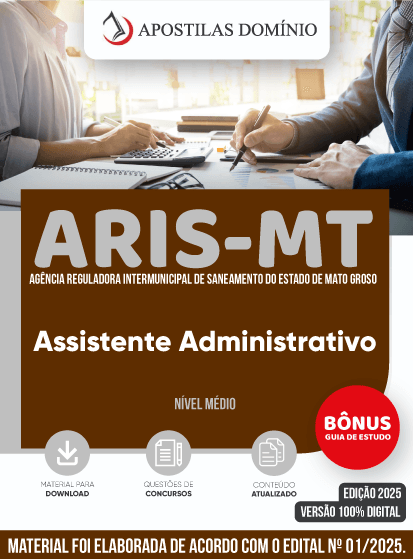 Apostila Apostila ARIS-MT 2025 - Assistente Administrativo