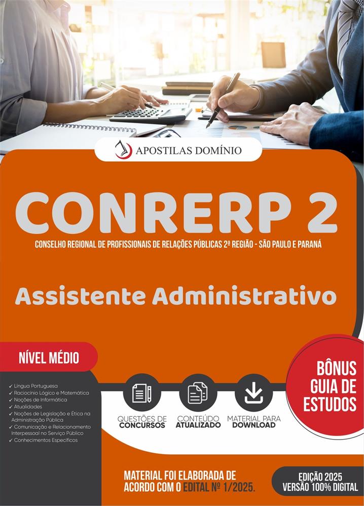 Apostila Apostila CONRERP 2 - 2025 - Assistente Administrativo